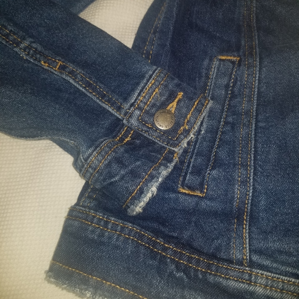 Universal Thread Destressed Denim Jacket - image 4